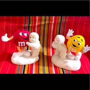 Dept 56 Snow Babies “ Red is my Favorite Color “ and “ I’m Nuts about Dancing “